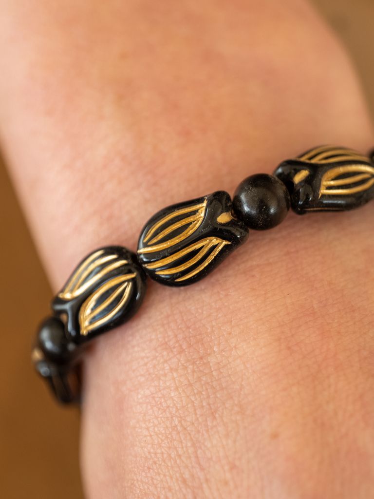 Armband „Schwarze Tulpe"