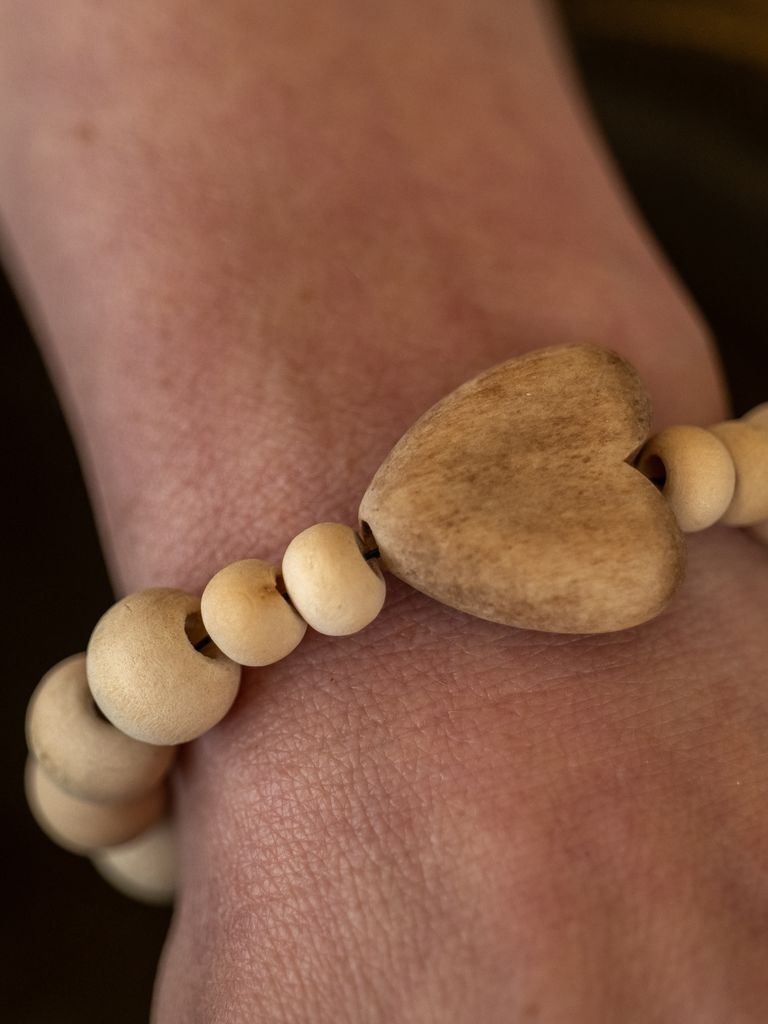 Armband „Holzherz"