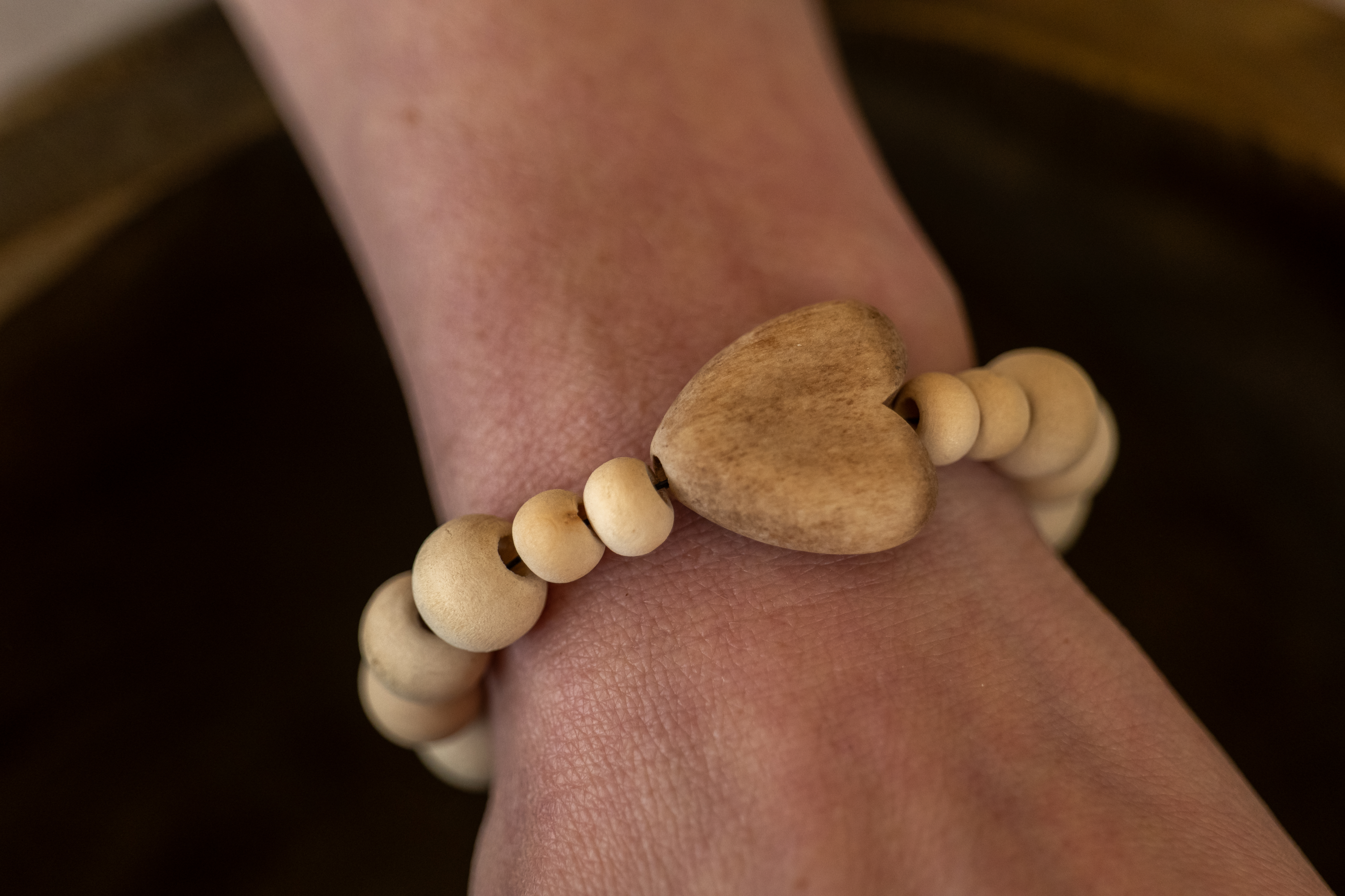 Armband „Holzherz"