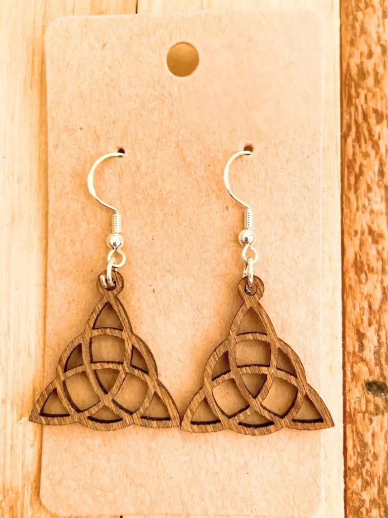 Ohrringe Triquetta Der Runenkunst Handgefertigter Ohrschmuck