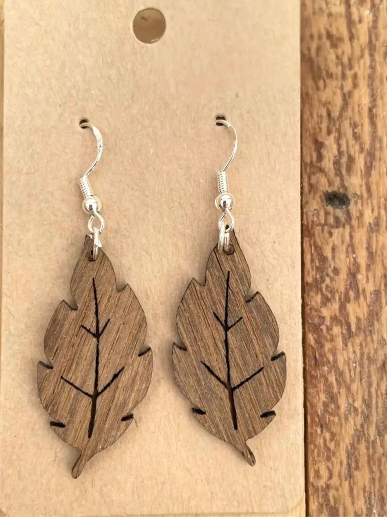 Ohrringe Blatt Der Linde Handgefertigter Ohrschmuck