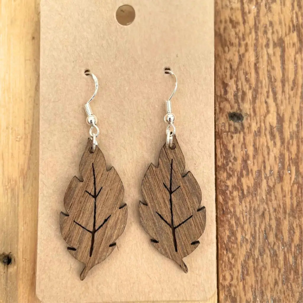Ohrringe Blatt Der Linde Handgefertigter Ohrschmuck