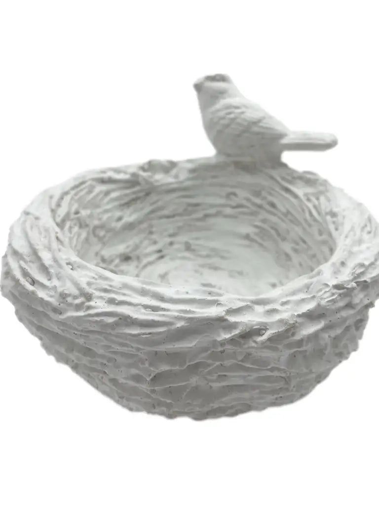 Handgefertigte Zement Vogeltränke - Robustes und Witterungsbeständiges Vogelbad