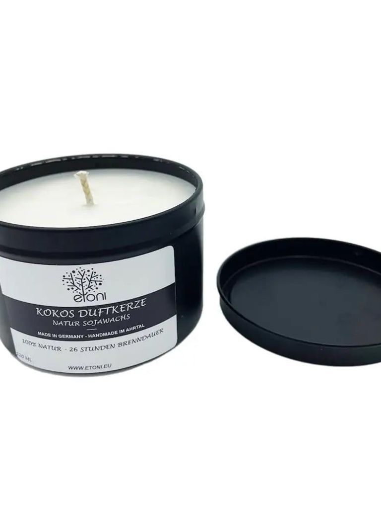 Duftkerze in Dose aus Bio Sojawachs und naturreinen ätherischen Öl Kerzen